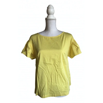 Pre-owned P.a.r.o.s.h Yellow Cotton Top
