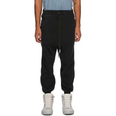 Boris Bidjan Saberi Black Coated Lounge Pants