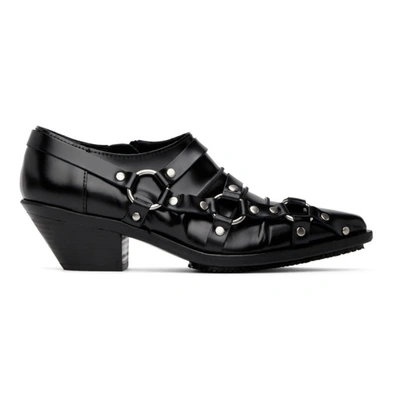 Junya Watanabe Buckle-embellished Pointed Shoes In 1 Black