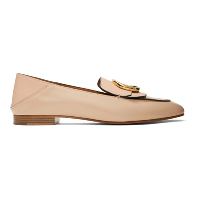 Chloé Pink Shiny Loafers In 6h6 Delpink