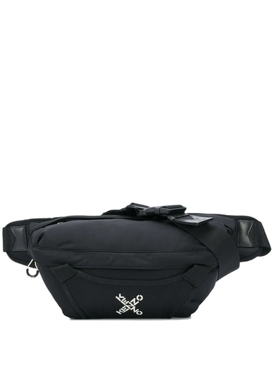 Kenzo Logo Lettering Belt Bag In Black