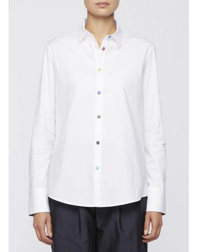 Paul Smith White Shirt With Multi Buttons W2r-019b-e30056 - Atterley