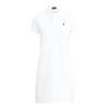 Ralph Lauren Cotton Mesh Polo Dress In White/c7916