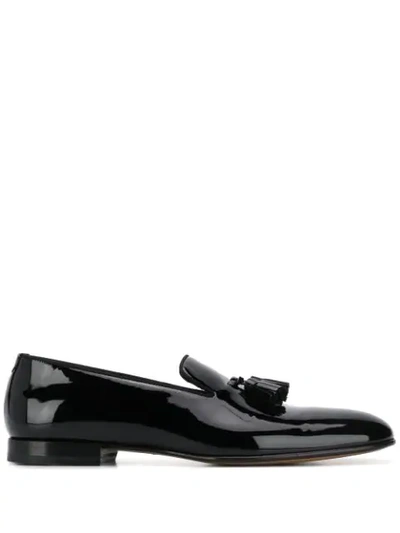 Tom Ford Patent Leather William Tassel Loafer In Black