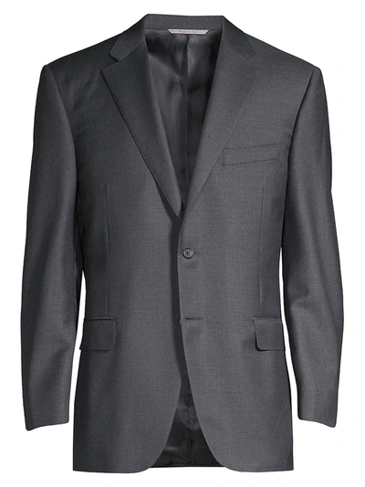 Canali Regular Fit Solid Two-piece Suit In Charcoal