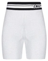 Gcds Woman Shorts & Bermuda Shorts Light Grey Size M Viscose, Wool, Acrylic, Technical Fibers, Elast