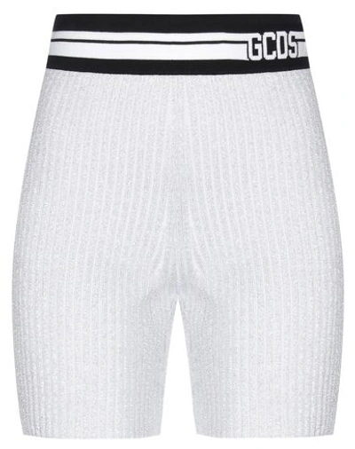 Gcds Woman Shorts & Bermuda Shorts Light Grey Size S Viscose, Wool, Acrylic, Technical Fibers, Elast