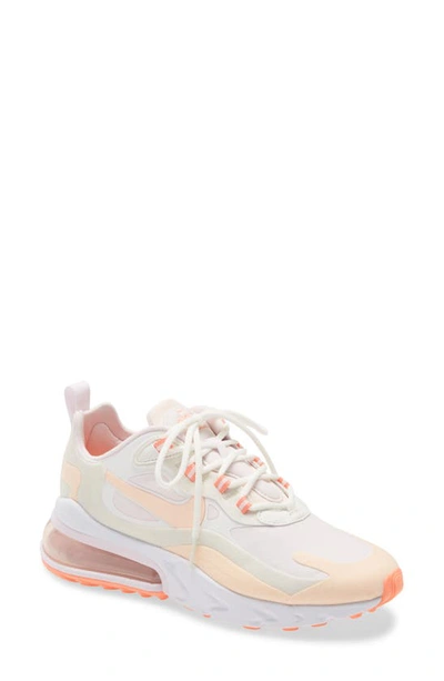 Nike Air Max 270 React Women's Shoe (summit White) - Clearance Sale In White/ Crimson/ Light Violet