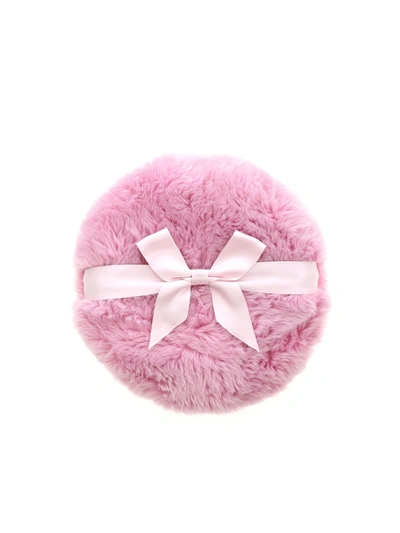 Moschino Branded Fur Clutch Bag In Pink