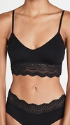 Cosabella Ceylon Lace-trim Modal Bralette In Black