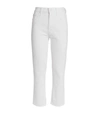 Mother The Tomcat Straight Ankle Jeans In Cream Puff