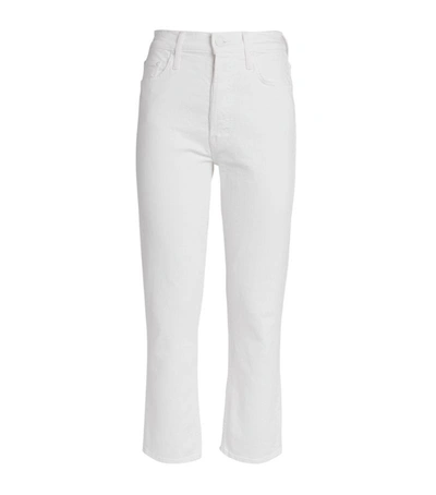 Mother The Tomcat Straight Ankle Jeans In Cream Puff