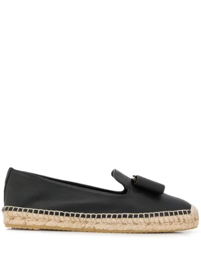 Ferragamo Sannio Espadrilles In Black