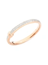 Pomellato 18k Rose Gold Iconica Diamond Bangle Bracelet