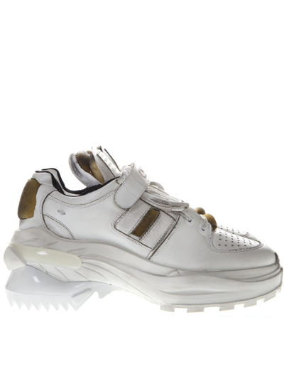 Maison Margiela Retro Fit White Leather Sneakers