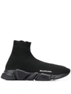 Balenciaga 'speed' Sneakers In Black