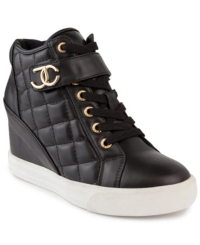 Juicy Couture Journey Womens Lace-up Casual And Fashion Sneakers In Black