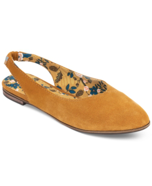 suede slingback flats