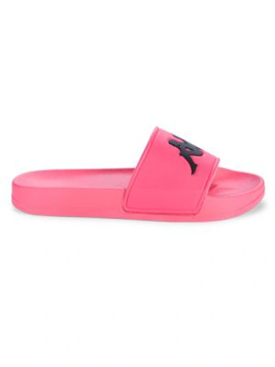 Kappa Men's Authentic Adam Slide Sandals In Neon Pink