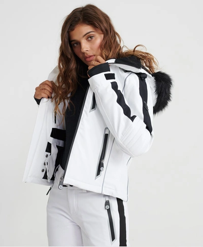 Superdry Ski Carve Jacket In White
