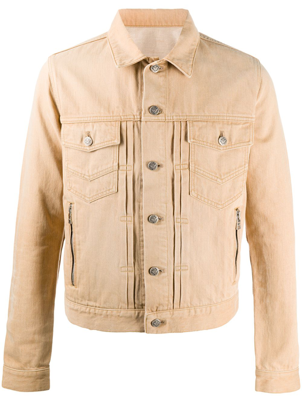 Buttoned Denim Jacket In Neutrals ModeSens