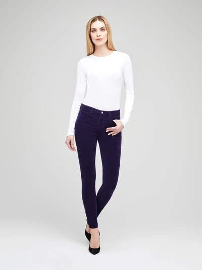 L Agence L'agence Marguerite Skinny Jeans In Marino Blue