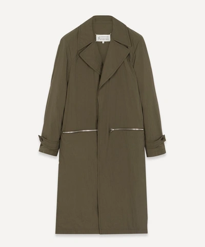 Maison Margiela Packable Trench Coat In Military Green