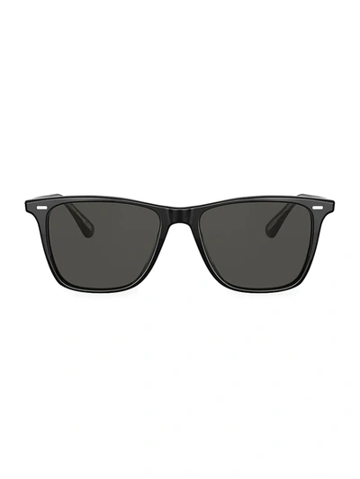Oliver Peoples Men's Ollis Polarized Square Sunglasses, 54mm In Black/express Polarized