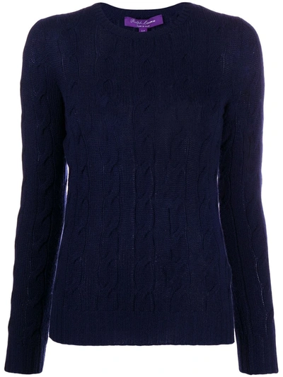 Polo Ralph Lauren Women's Cable Knit Cashmere Sweater In Blue