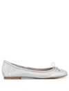 Sam Edelman Felicia Bow-embellished Metallic Leather Ballet Flats