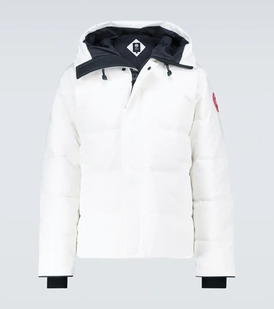 Canada Goose 'macmillan' Slim Fit Hooded Parka In White