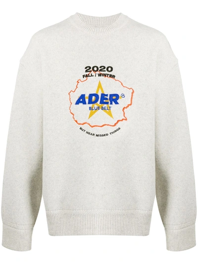 Ader Error Long-sleeve Sweatshirt In Neutrals