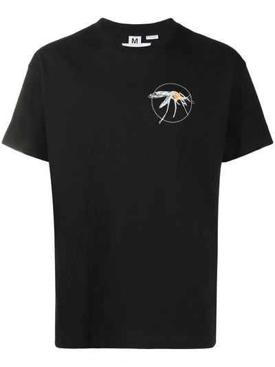 Random Identities Mosquito Print Crewneck T-shirt In Black