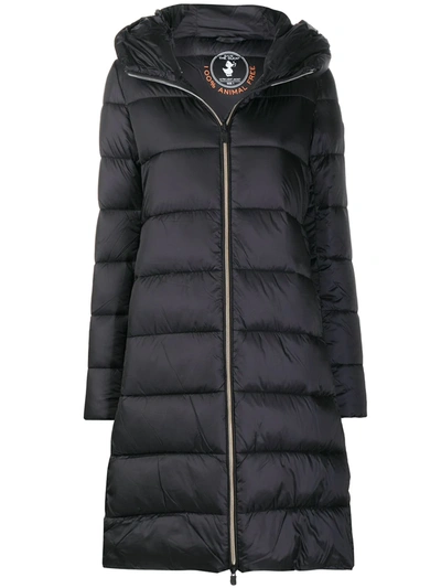 Save The Duck Irisy Hooded Padded Coat In Black