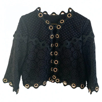 Pre-owned Maje Short Waistcoat In Black