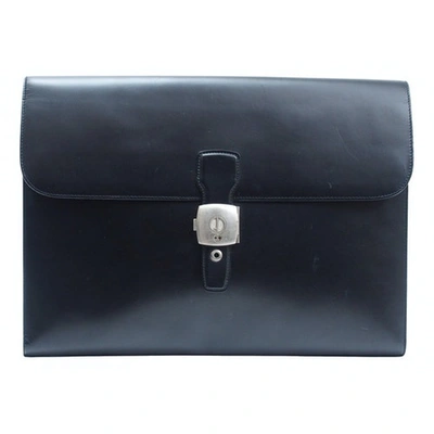 Pre-owned Alfred Dunhill Black Leather Bag