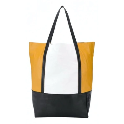Pre-owned Plan C Leather Tote In Multicolour