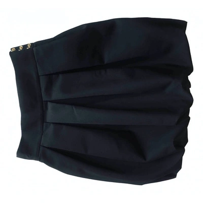Pre-owned Alexandre Vauthier Mini Skirt In Black
