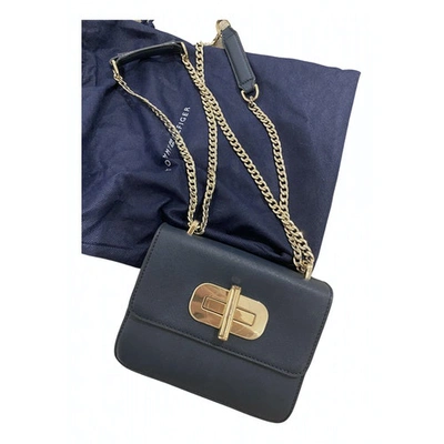 Pre-owned Tommy Hilfiger Blue Leather Handbag