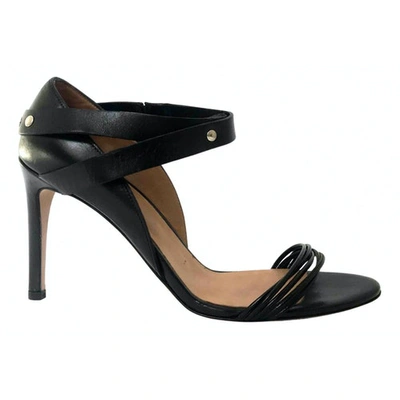 Pre-owned Iro Leather Sandal In Black