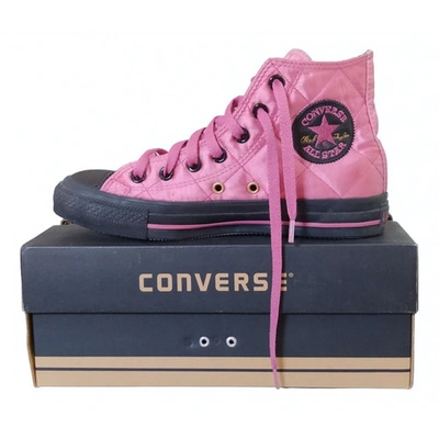 Pre-owned Converse Trainers In Pink
