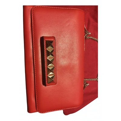 Pre-owned Valentino Garavani Vavavoom Leather Bag In Red