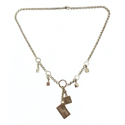 Pre-owned Fendi Gold Metal Necklace