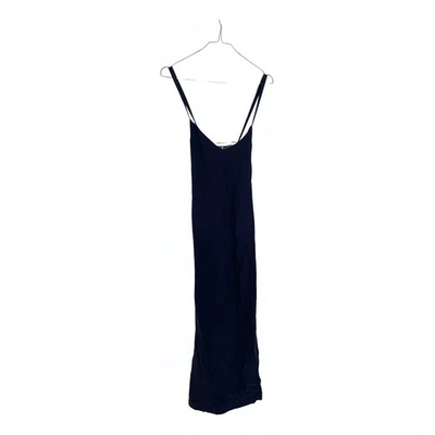 Pre-owned Each X Other Each X Silk Mid-length Dress In Blue