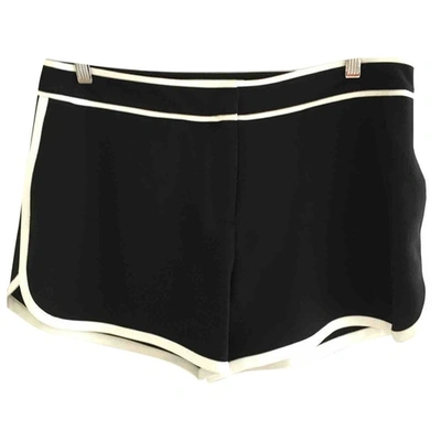 Pre-owned Diane Von Furstenberg Black Polyester Shorts