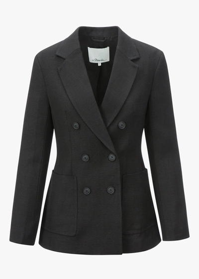 3.1 Phillip Lim / フィリップ リム Crepe Double-breasted Blazer In Black
