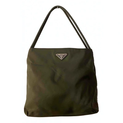 Pre-owned Prada Re-nylon Green Handbag