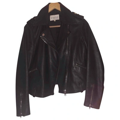 Pre-owned Claudie Pierlot Black Leather Jacket
