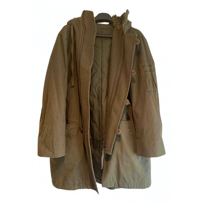 Pre-owned Vince Green Cotton Coat