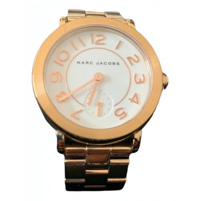Pre-owned Marc Jacobs Pink Steel Watches